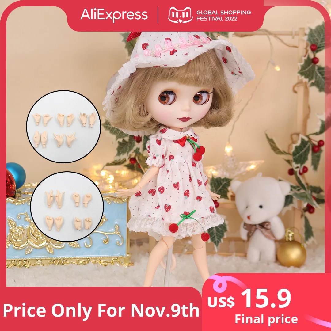 

Кукла Blyth ICY DBS, Серия № BL3227, Боб, светлые волосы, белая кожа, матовое лицо, шарнирное тело 1/6, Neo