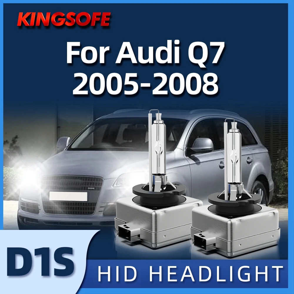

KINGSOFE 2 шт. HID Xenon D1S фары автомобиля светильник 6000K 35 Вт фары дальнего и ближнего света подходят для Audi Q7 2005 2006 2007 2008