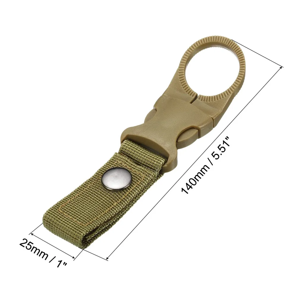

Multifunctional Backpack Buckle Easy To Operate Durable Belt Buckle Hiking Water Bottle Buckle Outdoor Tool Camping Cycling