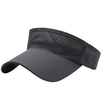 summer breathable air sun hats men women adjustable visor uv protection top empty solid sports tennis golf running sunscreen cap