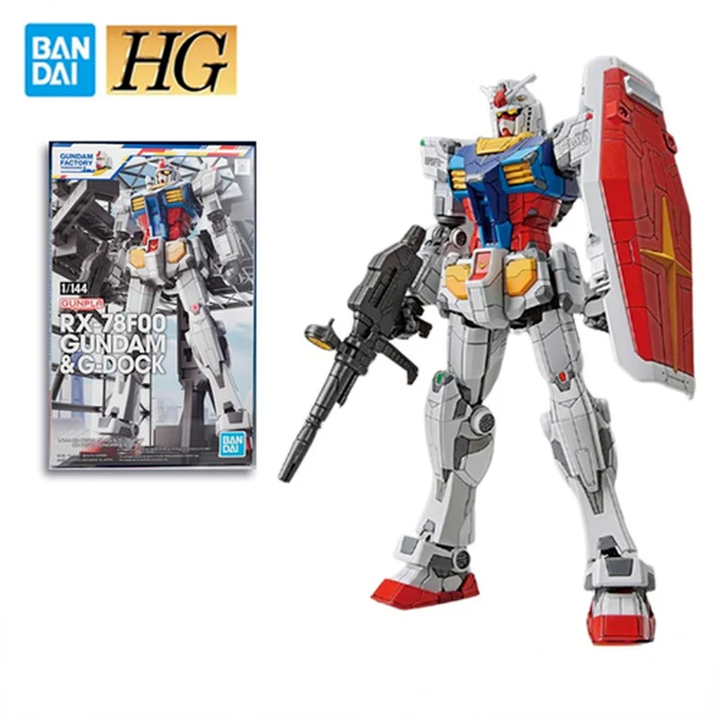 

Bandai Original Gundam Model Kit PB Limited HG 1/144 RX-78F00 Gundma&G-DOCK Plastic Mobile Suit Anime Action Figures Toys Gifts