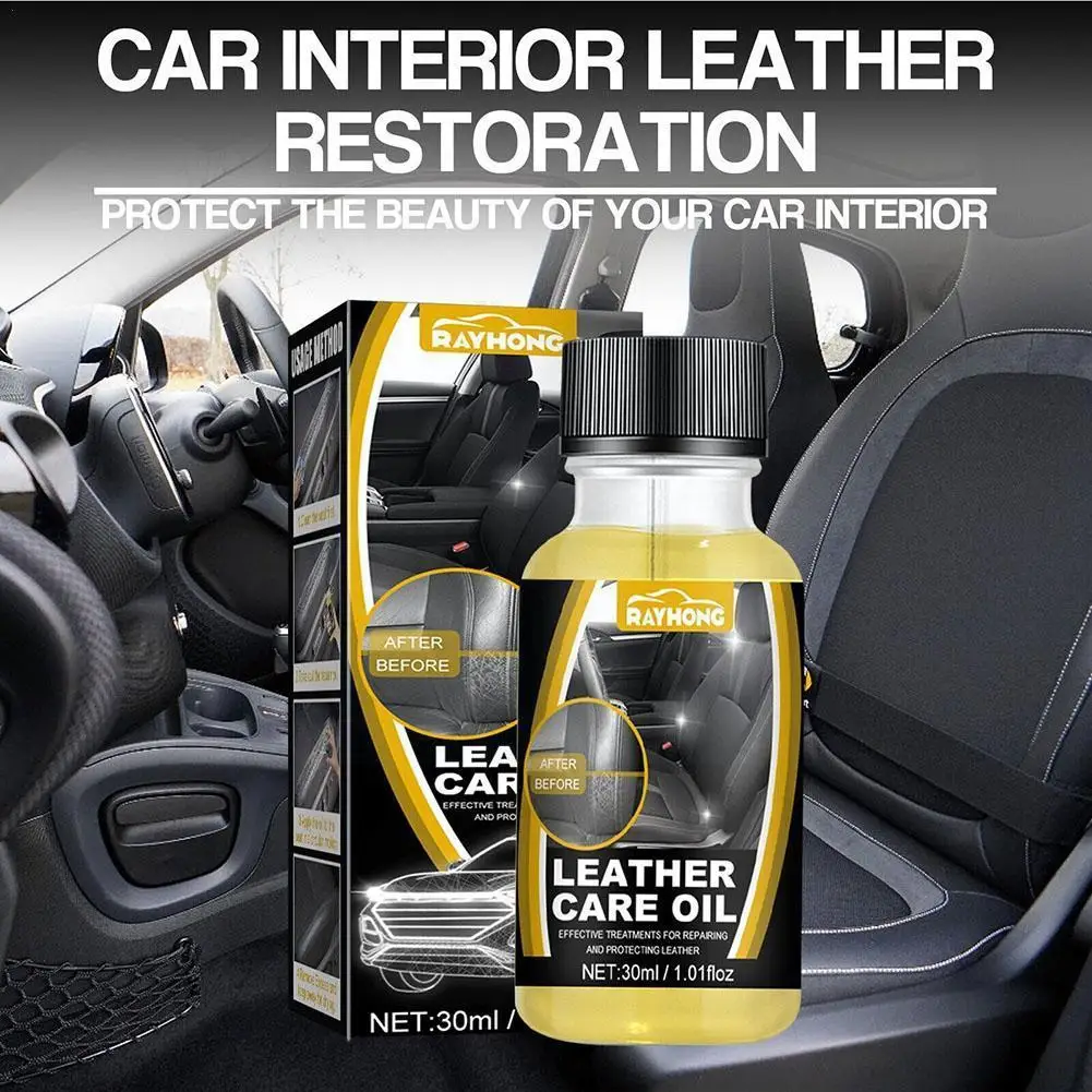 

30ml Car Maintenance Agent Enhance Gloss Effective Practical Universal Leather Accessories Oil Care Car Portable Interior X5D9