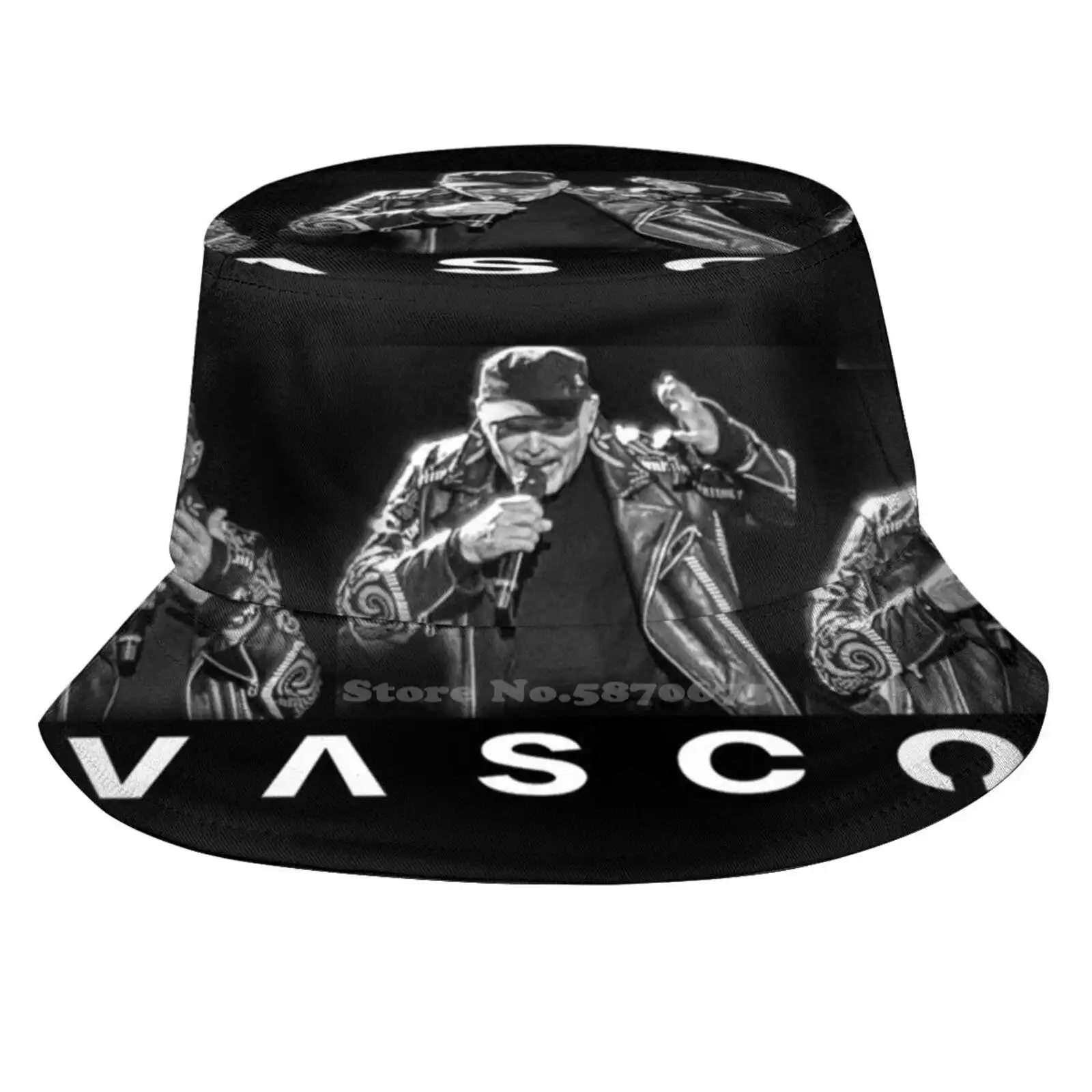 Vasco Rossi унисекс летняя искусственная кожа Vascorossi черный темный верх Regalotop концерт