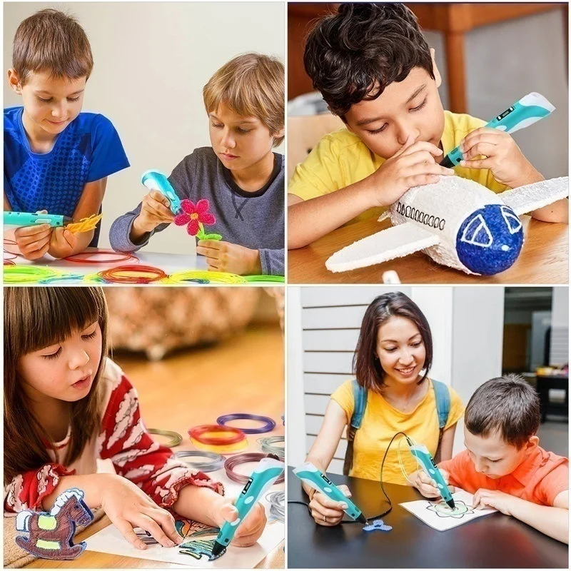 3d-ручка для рисования сделай сам принтер с ЖК-экраном и ПЛА-нитью художественные