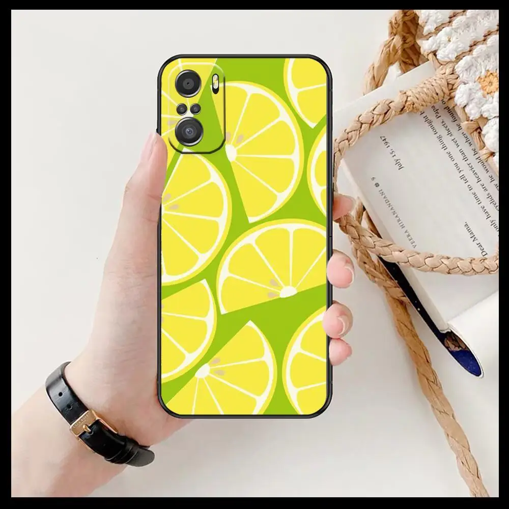 Чехол для телефона с изображением фруктов и лимона xiaomi redmi 11 Lite pro Ultra 10 9 8 MIX 4 FOLD 10T