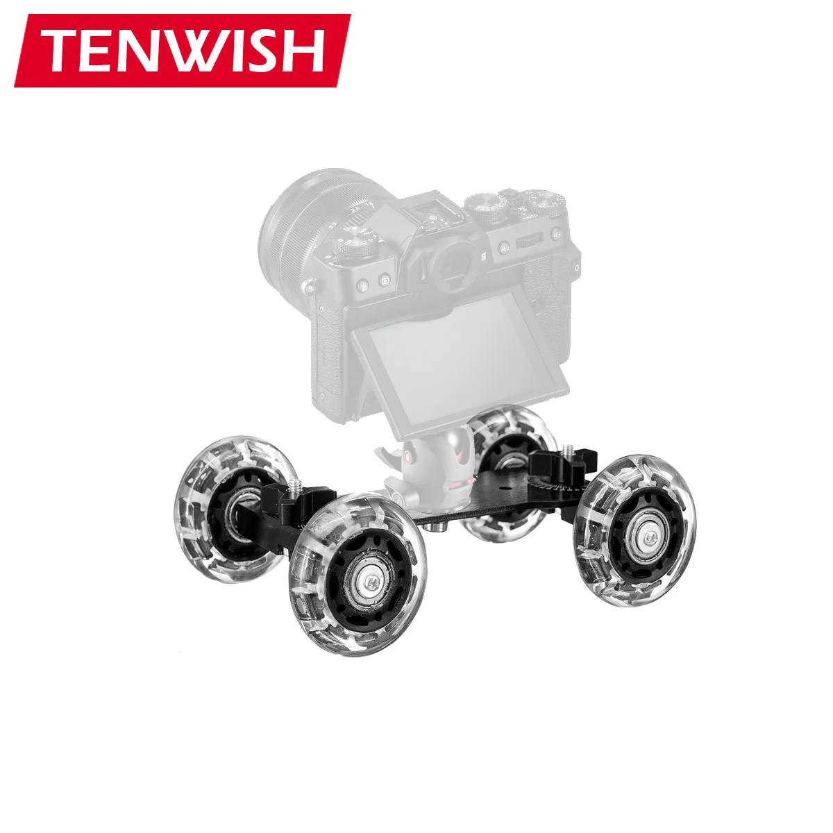 Операторская тележка для скейта, настольная тележка для камеры DSLR с винтом 1/4 дюйма