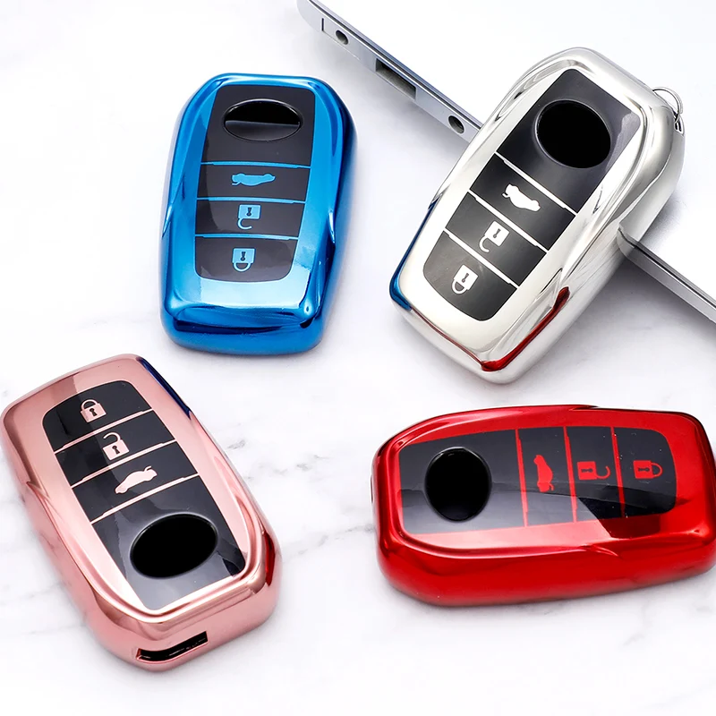 

Новый мягкий ТПУ чехол для автомобильного ключа чехол для Toyota Fortuner RAV4 Land Cruiser Camry Hilux Coralla Crown Highland автомобильные аксессуары