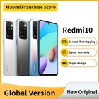 Оригинальный телефон Xiaomi Redmi 10, 64 ГБ, 128 ГБ, Восьмиядерный процессор MTK Helio G88, ии камера 50 МП, четырехъядерный процессор 90 Гц, FHD дисплей