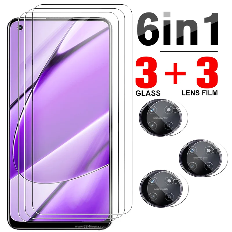 

6 в 1 закаленное стекло для объектива камеры Realme 11, защита экрана Readme RealmI 11 Realme11 4G 2023, защитная стеклянная пленка 6,4 дюйма