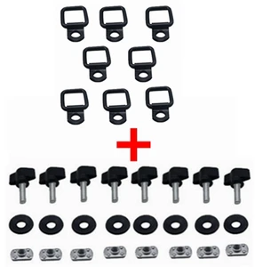 8-Pack Cargo Trailer Surface Mount Tie-Down D-Rings for Jeep Wrangler Tie-down D-rings for Jeep Wrangler TJ YJ JK JL