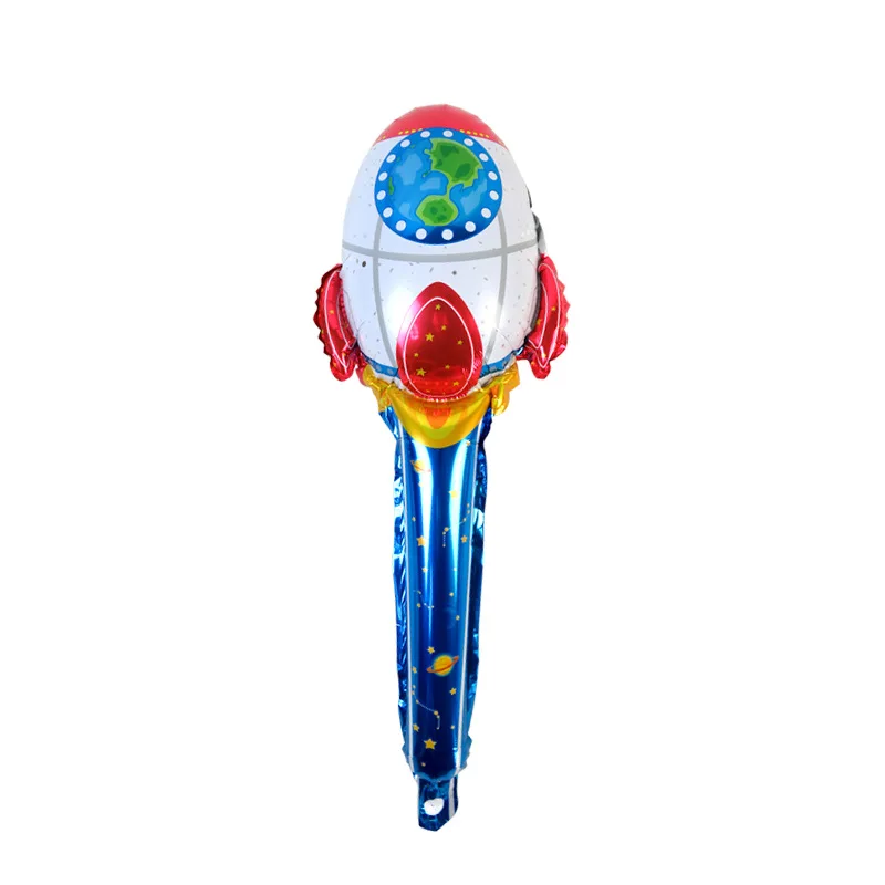 Космонавты и ракеты коллекция надувная палочка алюминиевая пленка любимая