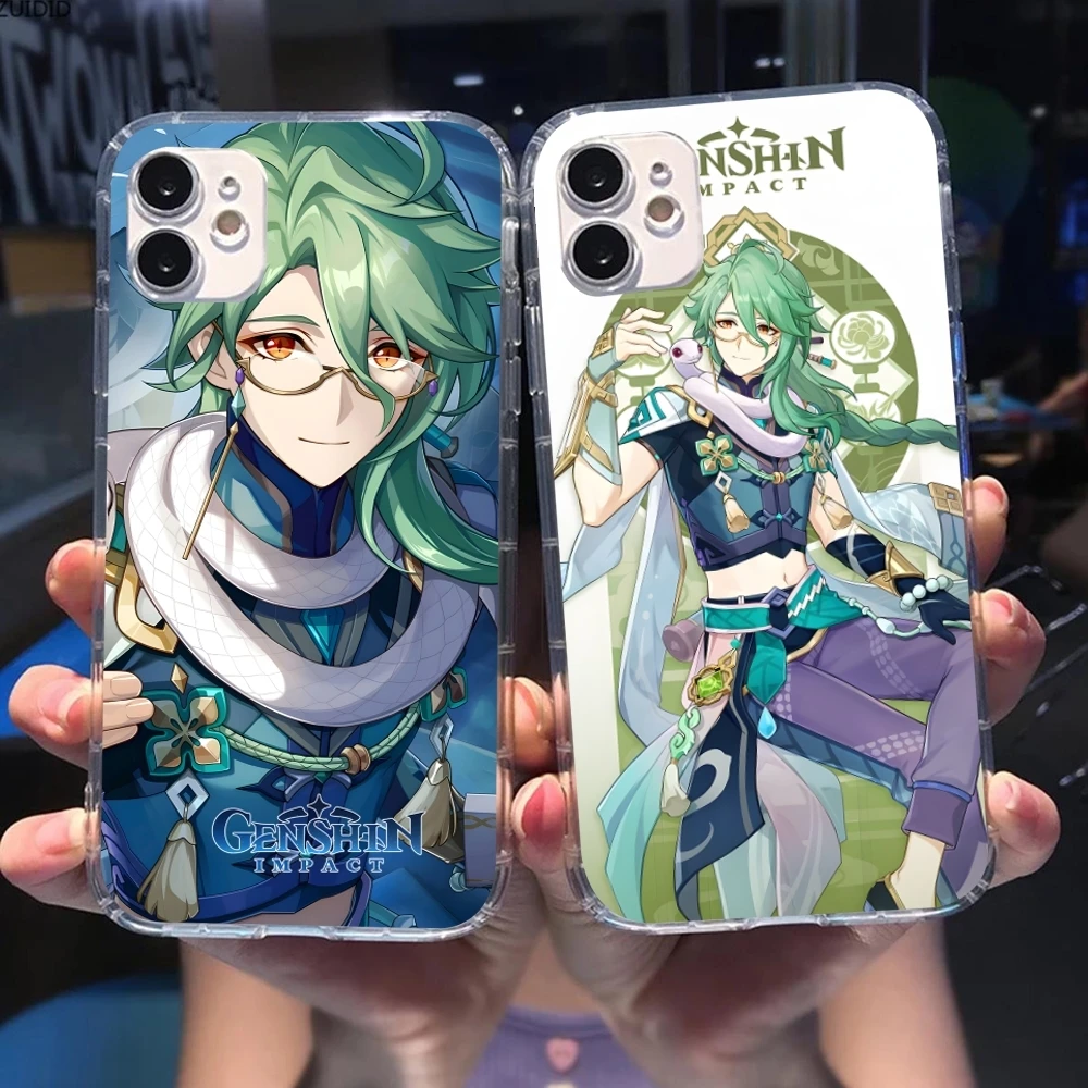 Чехол для мобильного телефона Genshin Impact Baizhu iPhone 16 15 14 13 12 11 X XR XS 8 Pro Max Plus Mini