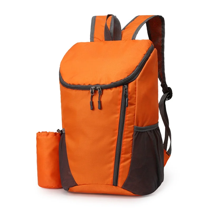 

Camping Outdoor Portable Bag Hiking Daypack,Water Proof Lightweight Packable Backpack for Travel - Orange