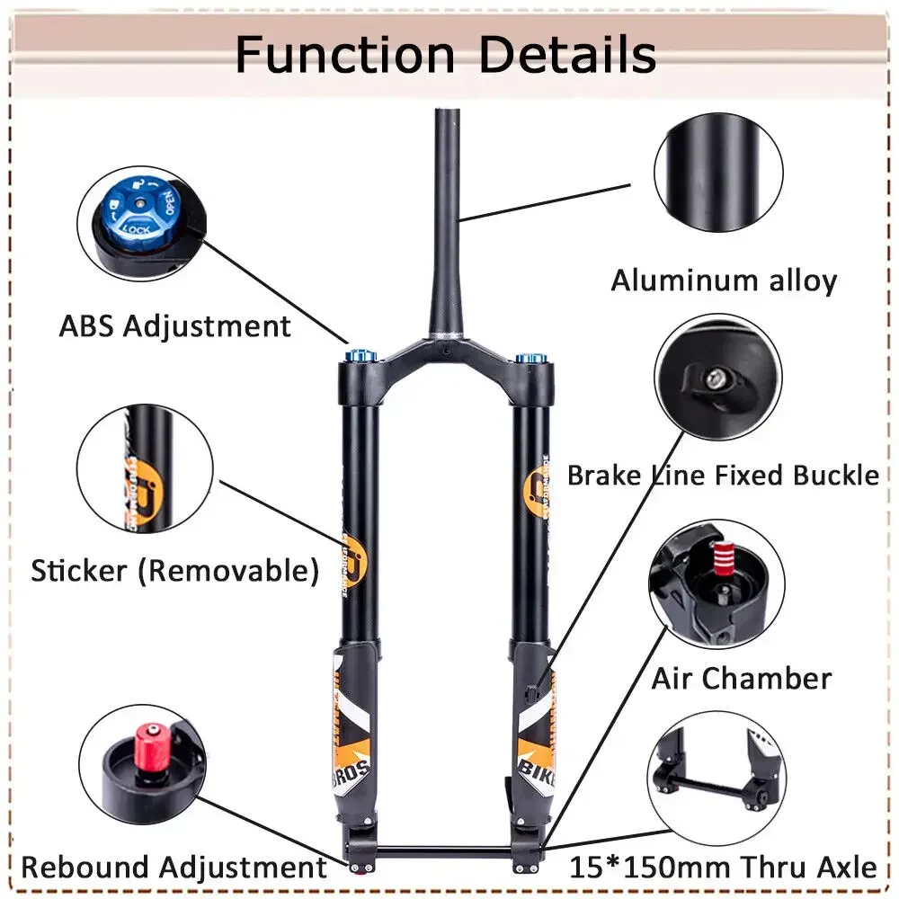 Вилка для электровелосипеда BUCKLOS 20*5 0 электрическая Велосипедная вилка 15*150 мм
