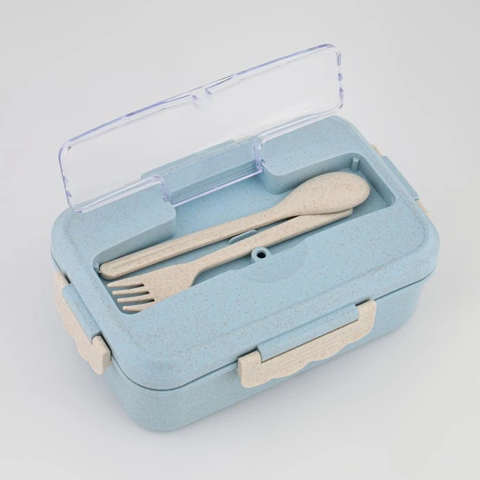 Ланч-бокс 800 мл двухуровневый с прибором |