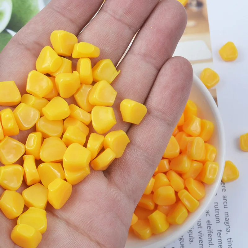 

20 шт., искусственные зерна кукурузы из смолы