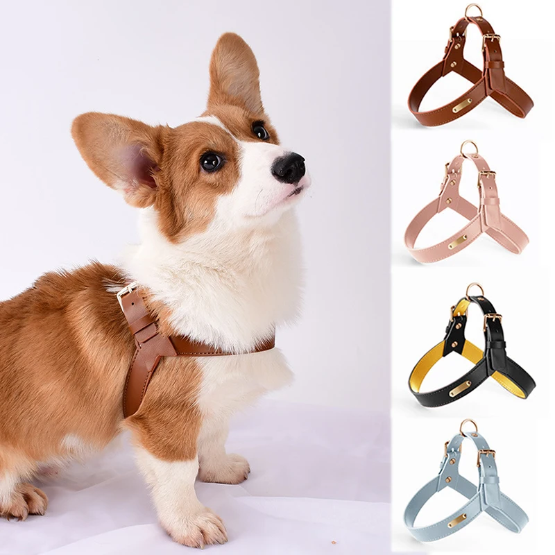 

Индивидуальная шлейка для собак, Регулируемый жилет для дрессировки средних и крупных собак, с гравировкой