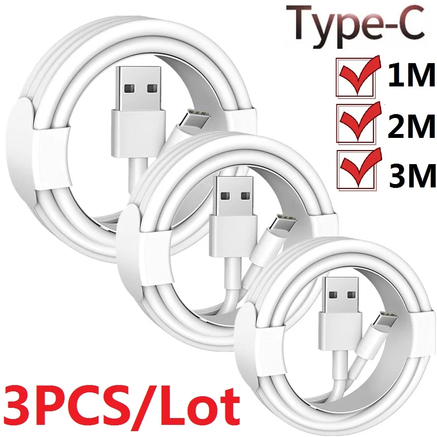 

Зарядный кабель Micro Usb Type-c, 5 контактов, 1/2/3 м, 3 шт.