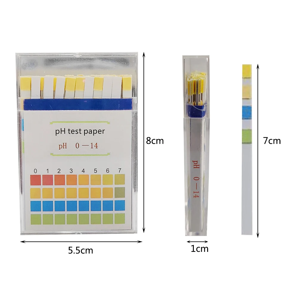 100 шт. тест-полоски для определения качества воды 0-14 PH |