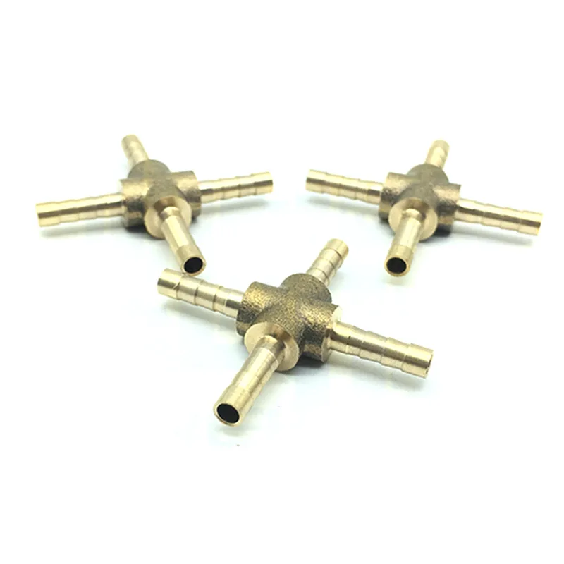 

Water-Cooled Ten-Type Four-Way Copper Nozzle Water Pump Water Pipe Connector Electrical Adjustment Motor Water-Cooled Connection