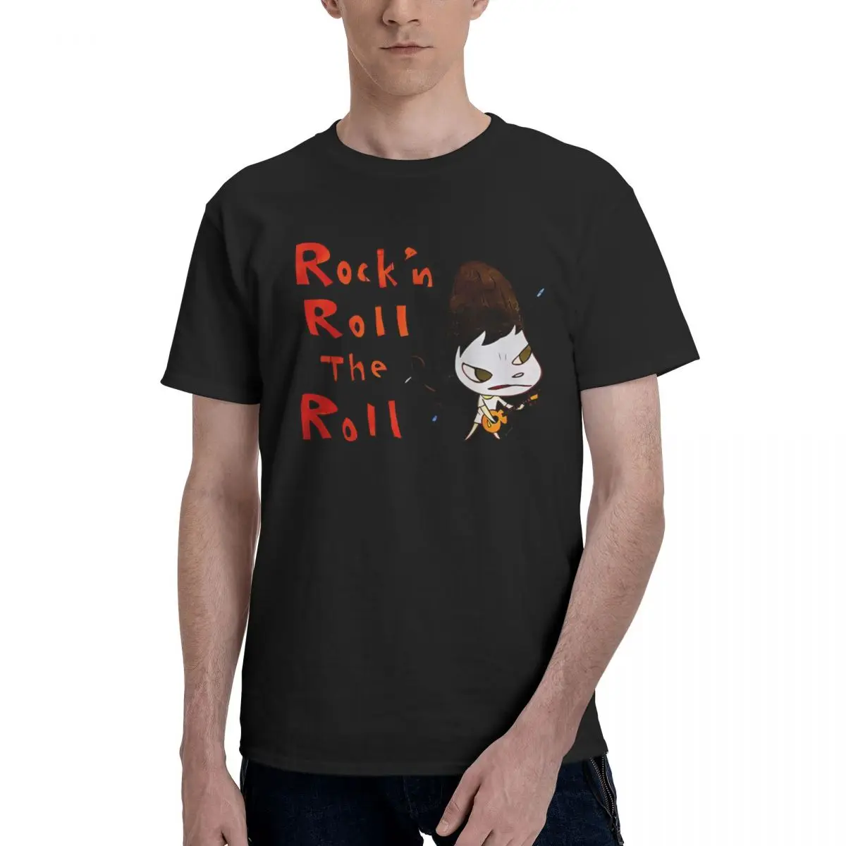 Yoshitomo Nara Rock японское аниме 100% хлопок повседневная дышащая удобная рубашка