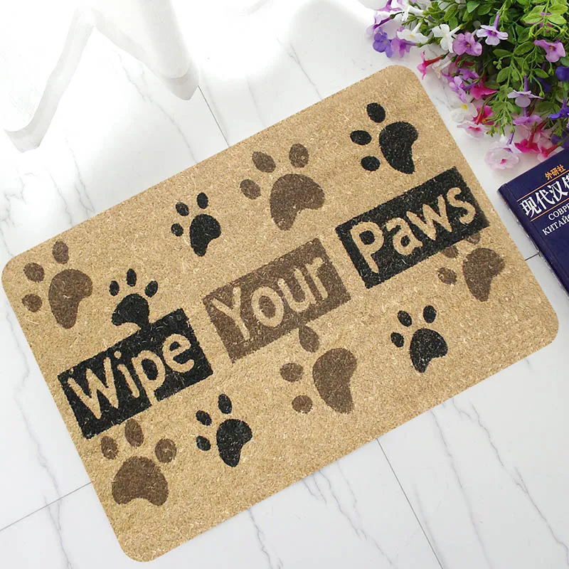 

Wipe Your Paws Doormats Anti-Slip Rubber Welcome Mats for Entrance Absorbent Kitchen Floor Mat Bathroom Toilet Area Rugs Tapetes