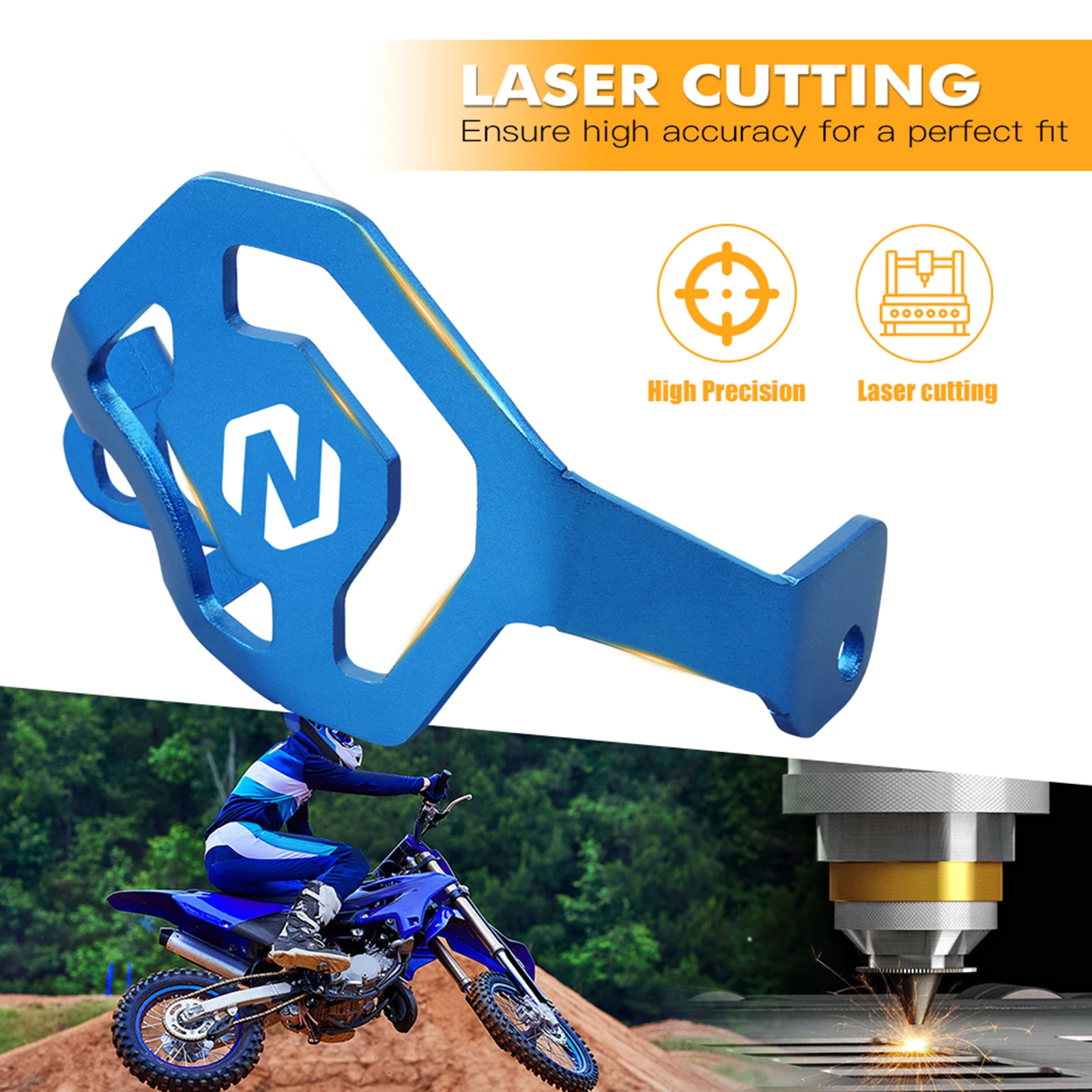 Защита заднего тормозного суппорта для Yamaha YZ85 YZ 85 2002-2018 2017 2016 2015 2014 YZ80 2013-1993 NiceCNC