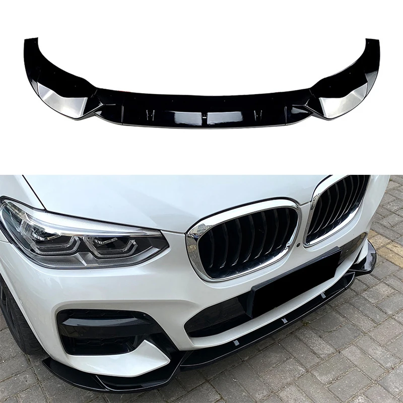 Спойлер на передний бампер для BMW X3 X4 G01 G02 M Pack 2018-2021 защита переднего бампера