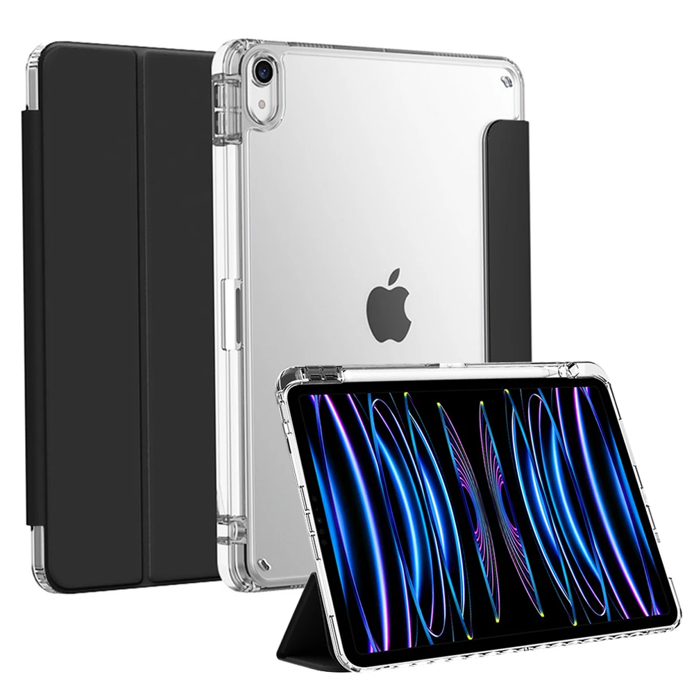 Для iPad Air 11 2025 Pro 12.9 13 10-го поколения 10.9 10.5 10.2 9. 8. 7. 6. 5. 9.7 inch Mini 6 Smart Case с держателем