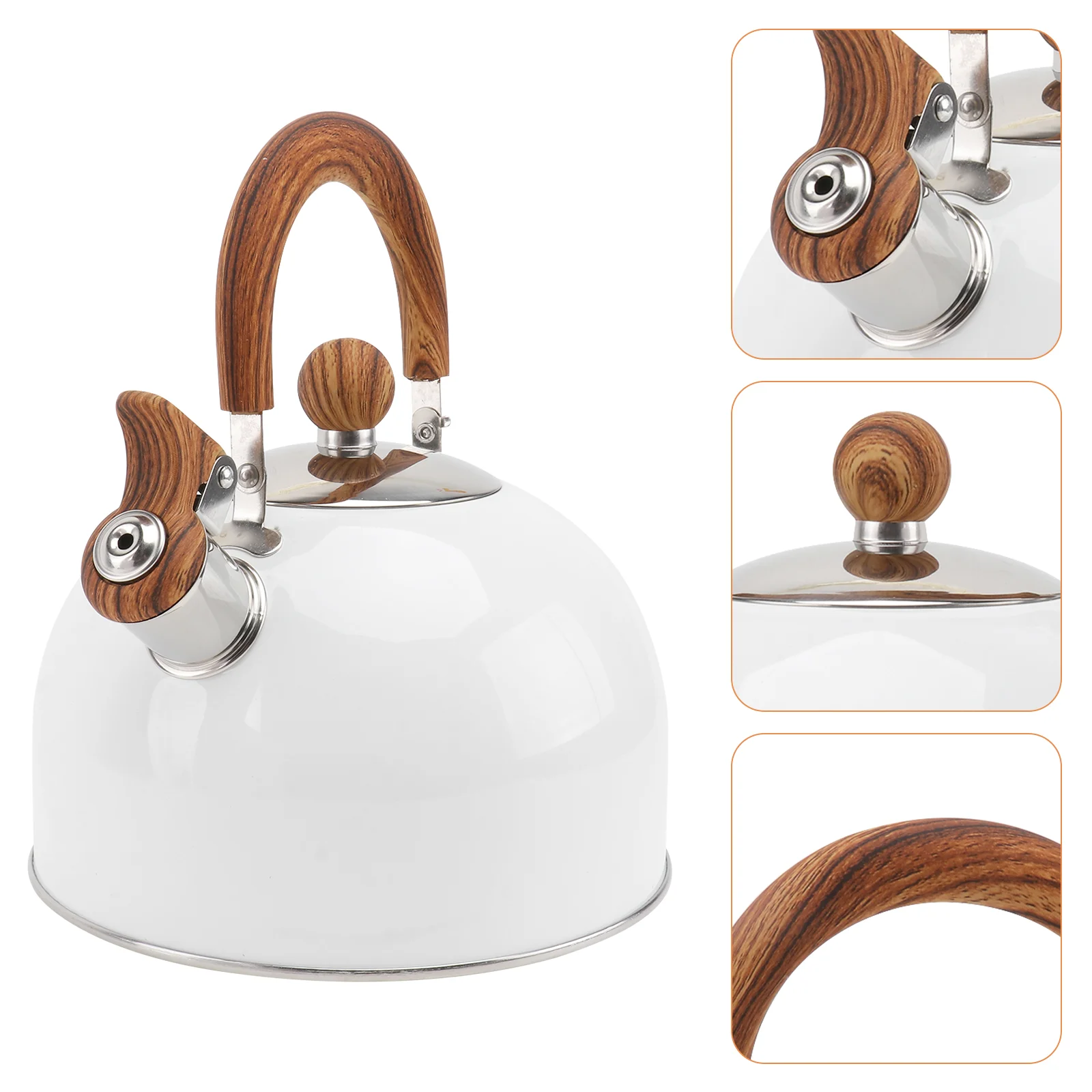 

1pc Whistle Water Kettle Home Kitchen Teakettle Reliable Boiling Water Kettle