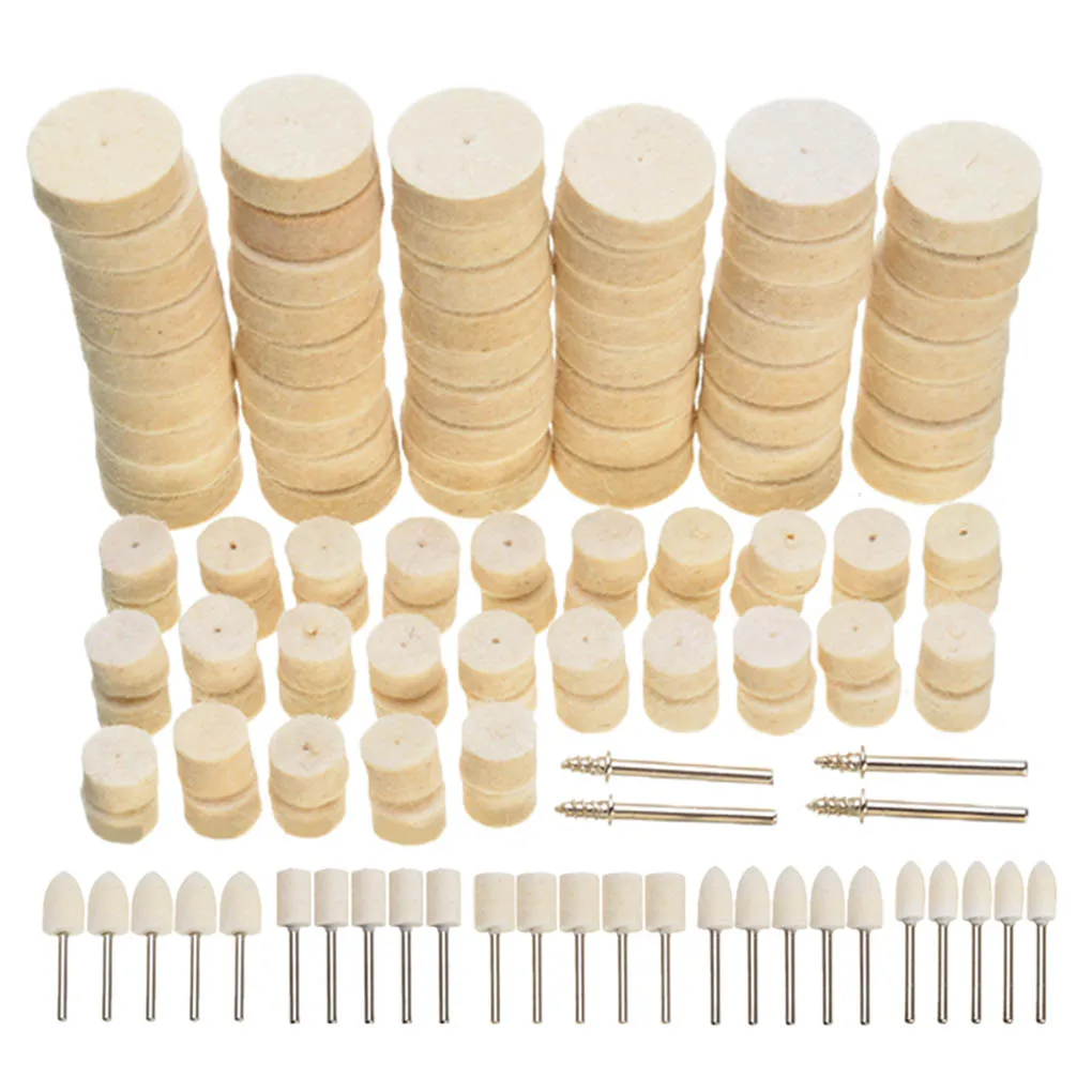 

129 Pcs set Buffing Wheels Metal Glass Stone Polishing Pad Cone Column Burr Removal Tools Kit