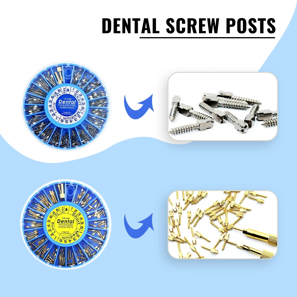 120 шт. стоматологические эндодонтические конические винтовые штифты для
