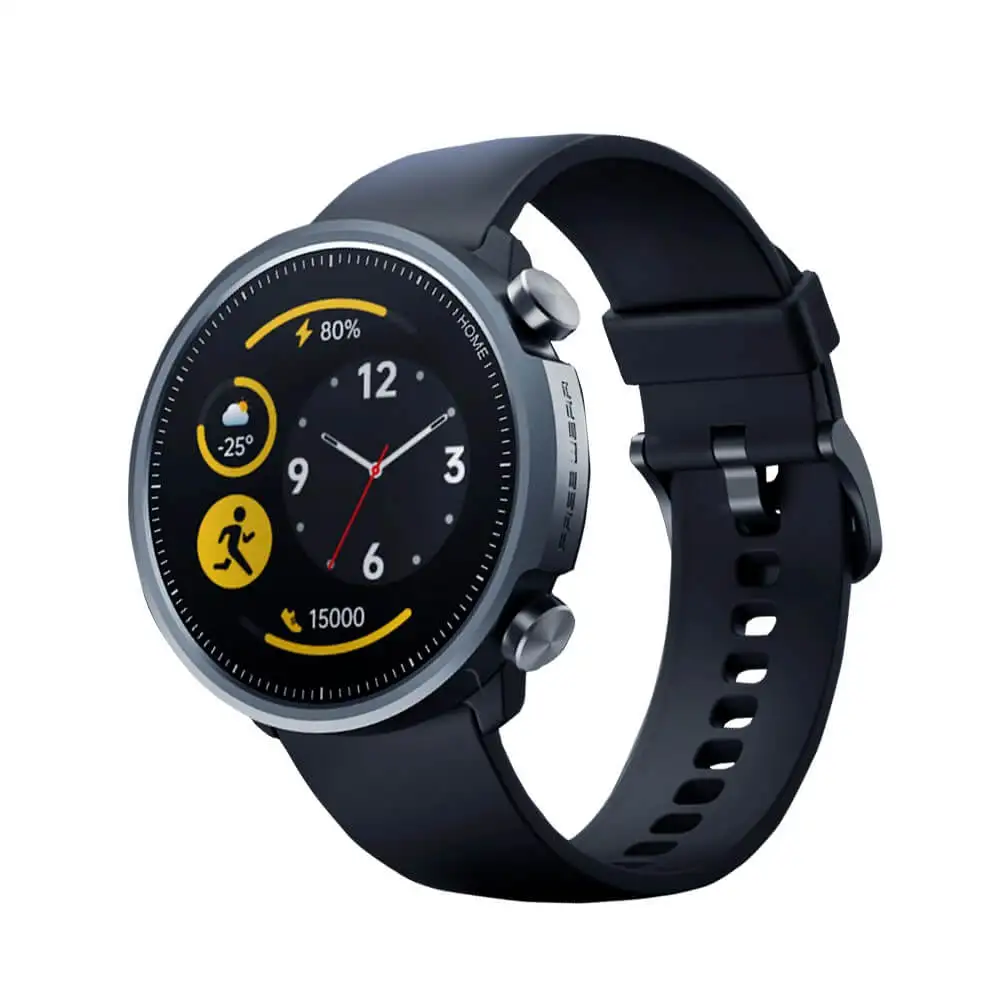 

Mibro A1 Smartwatch 5 ATM Waterproof basic mode 40 Days battery life capacity 270mAh 1.28 inch round HD display