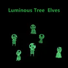 10 шт. мини светящееся дерево принцессы Mononoke кукла эльф Хаяо Миядзаки украшение для автомобиля полимерный спирт эльф светящееся дерево эльфы