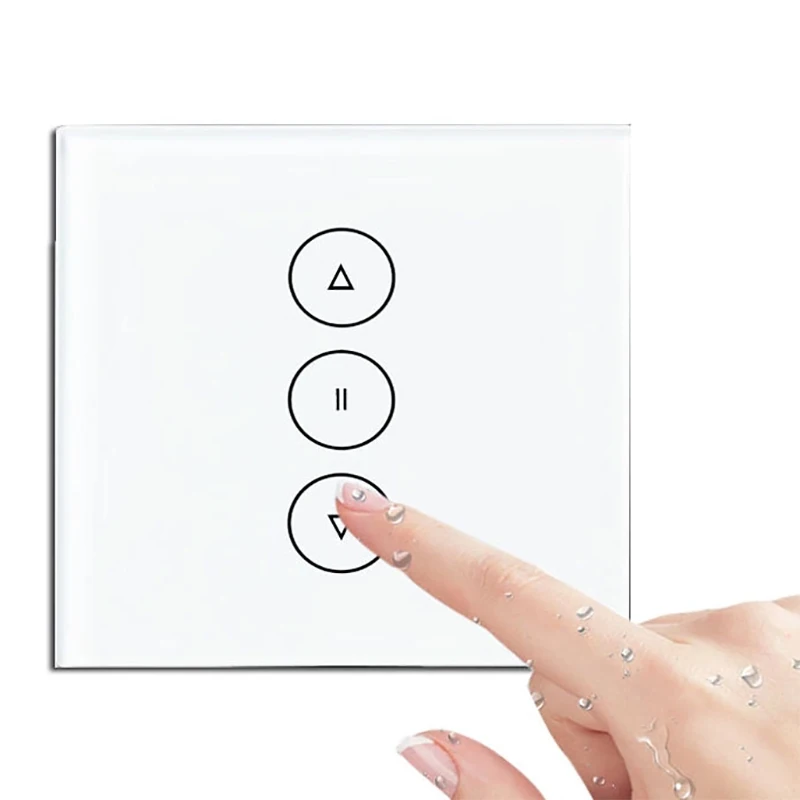 

2/3/5PCS Voice Control Smart Curtain Switch Smart Home 10a Touch Switches App Remote 86 Panel Zigbee Work With Alexa Google Home
