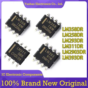 10pcs Original LM358DR LM258 LM293 LM2903 LM2904 LM393 LM311 LM386 LM331 DR2G M MX -1 MCU SOP8 IC Chip