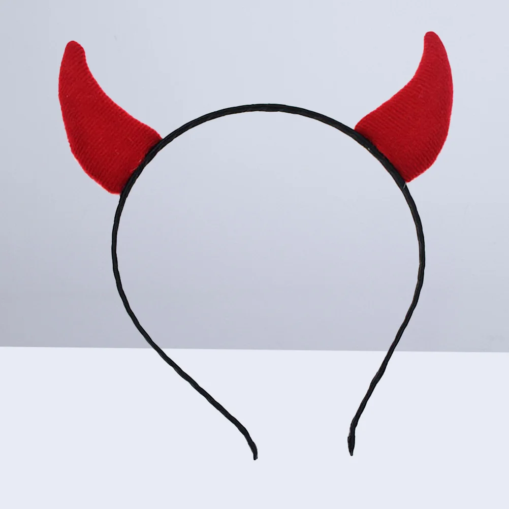 

Headbandhorns Hair Headwear Headpiece Horn Red Headdress Gothic Band Forears Hoop Accessorycute Hairband Costume Ox Fashion Kids