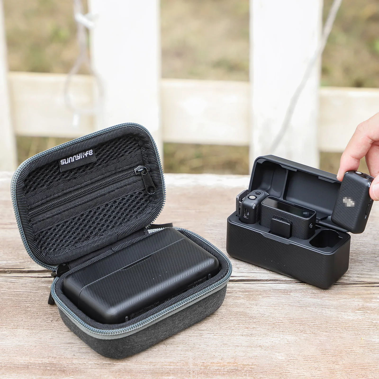 

Sunnylife for DJI Mic storage bag Wireless microphone portable protection box for DJI Mic anti-drop bag-G