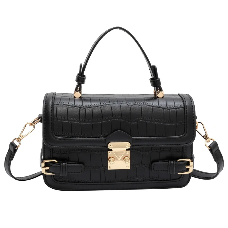 

High quality women's handbag 2022 new crocodile pattern portable shoulder bag fashionable versatile lightweight diagonal women's
