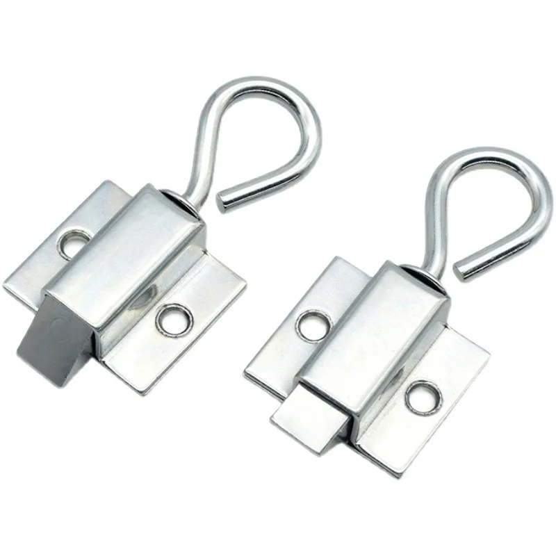

1PCS Carbon Steel Pull Ring Spring Door Bolt Latch Lock Window Gate Anti-theft Security Latch for Industrial Cabinet Hardware