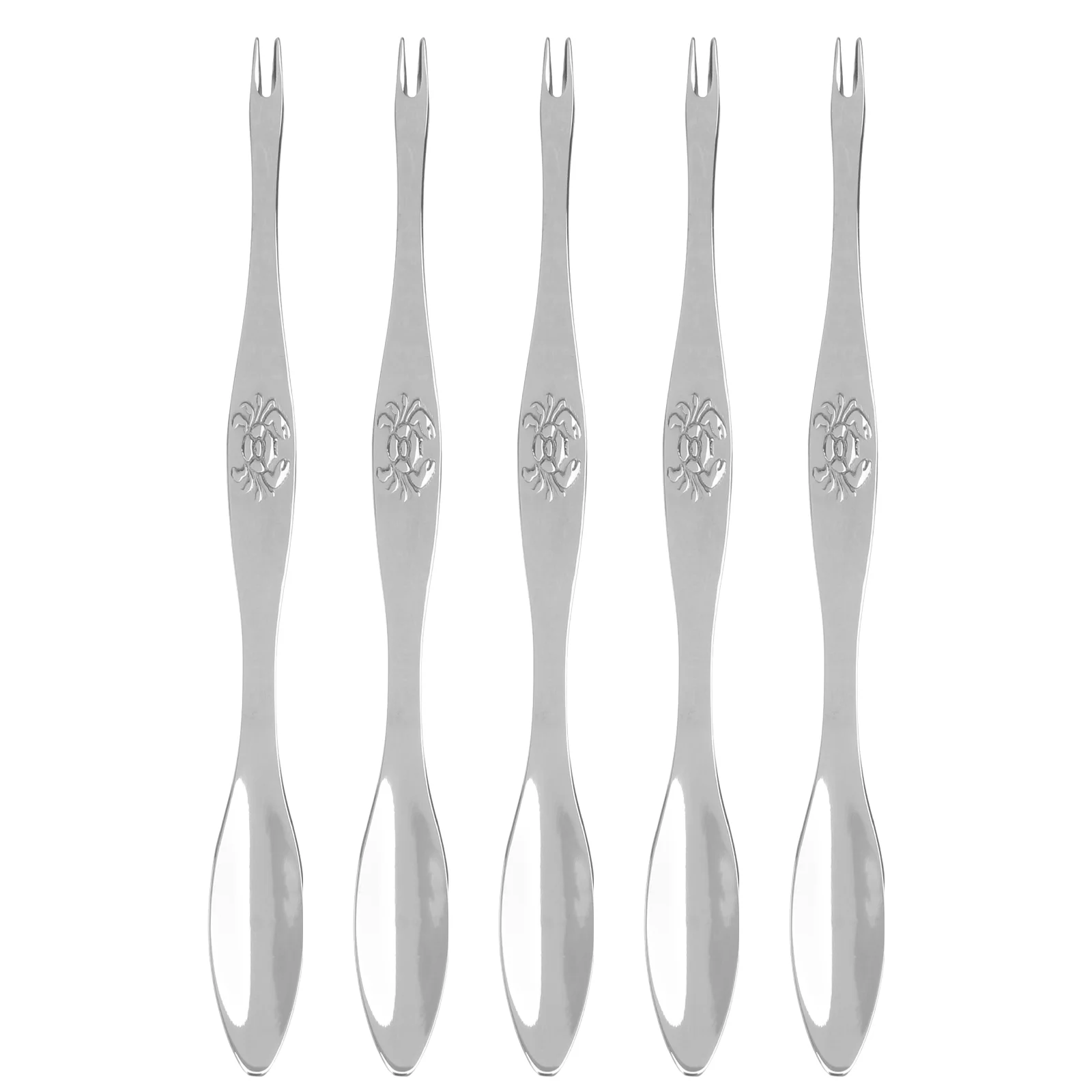 

5 Pcs Stainless Steel Crab Fork Lug Nuts Tool Peeling Tools Needle Kitchen Eating Gadget