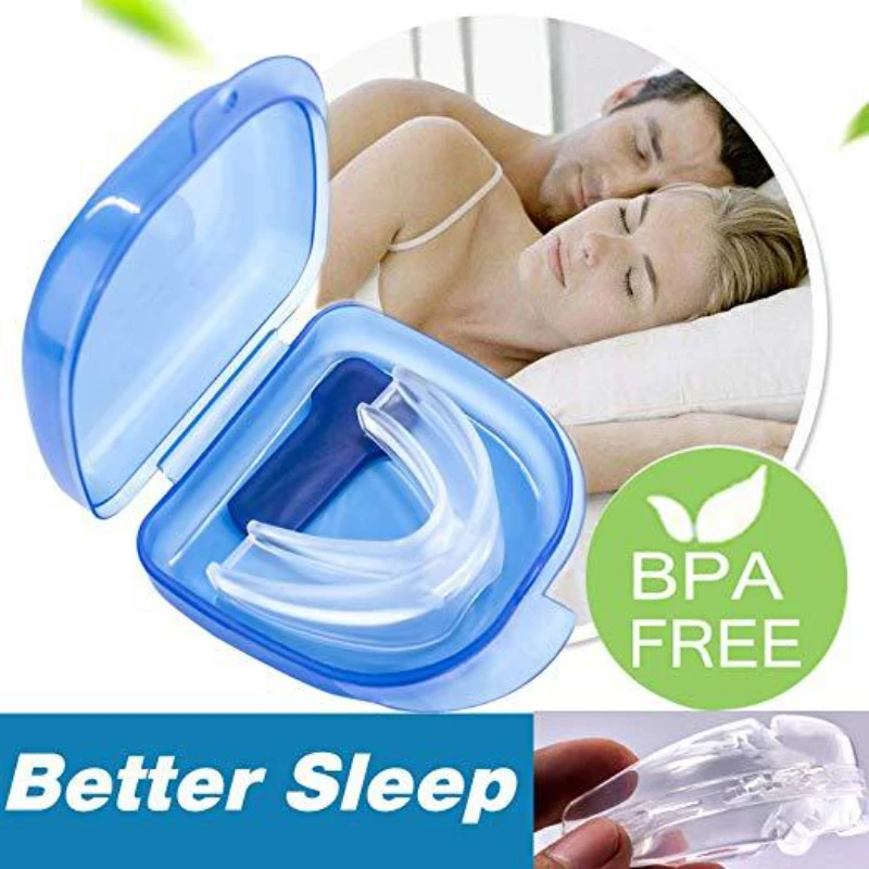 

Silicone Stop Snoring Anti Snore Mouthpiece Apnea Guard Bruxism Tray Sleeping Aid Mouthguard Health Sleeping Health Care Tool