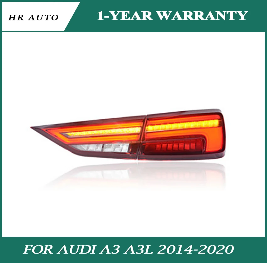 

Car Taillight Fit for Audi A3 A3L 2014-2020 Taillights Modified New High-profile Fog Lights Led Streamer Steering Light
