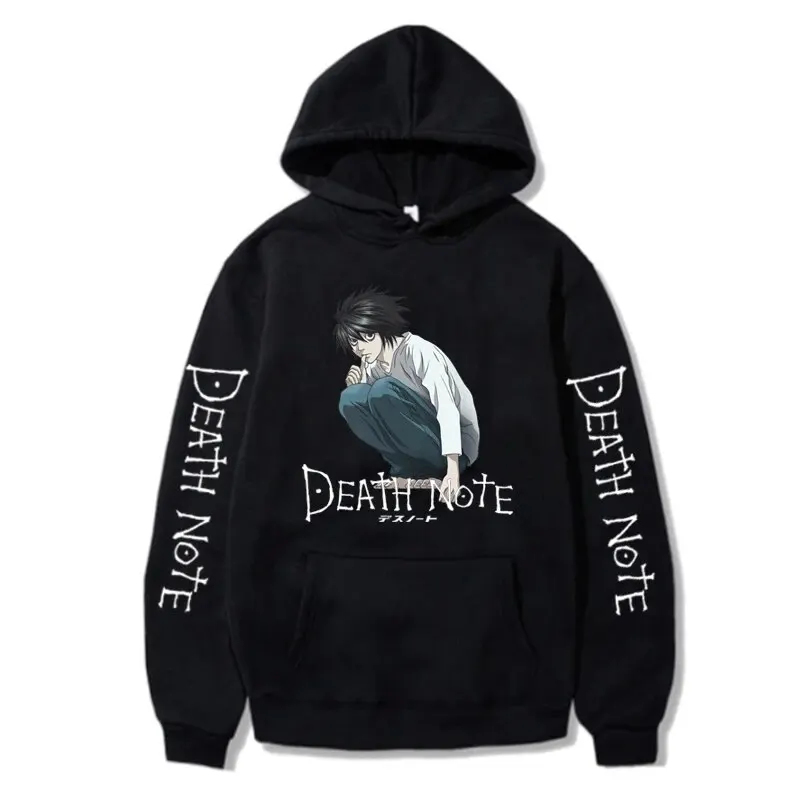 

Autumn Death Note Anime Print Hoodies Men Women Casual Fashion Sweatshirts Oversized Hoodie Pullovers Tracksuits Unisex Clothing