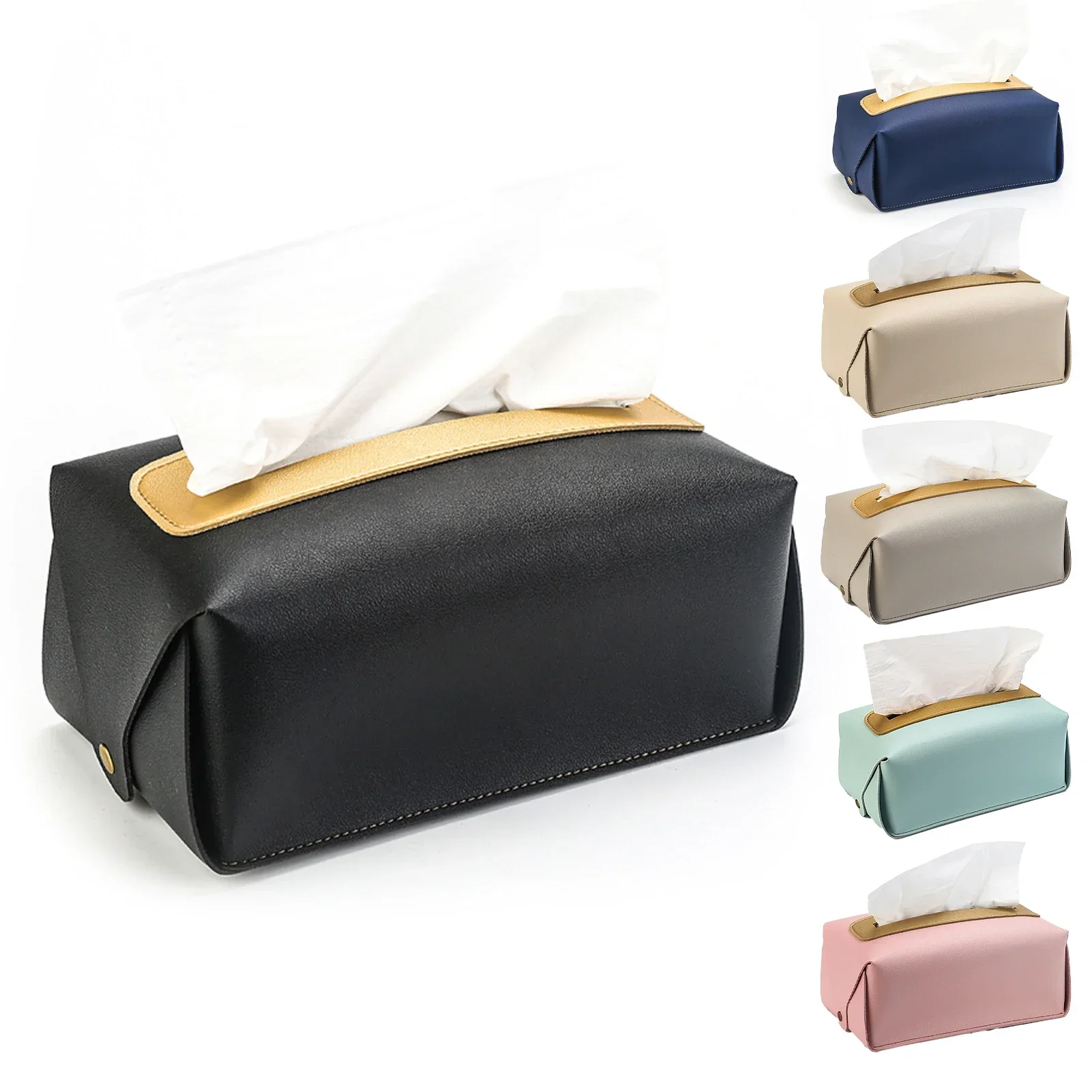 Household Tissue Box Holder Napkin Cover Waterproof Case Mouchoirs