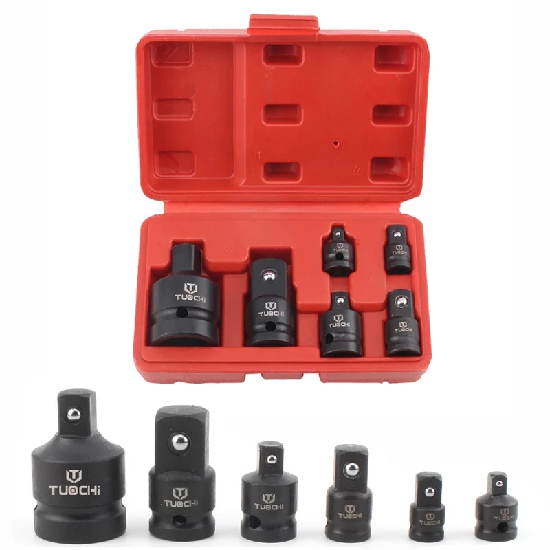 

Комплект адаптеров для торцевого преобразователя для ручного ключа, набор инструментов, переходник, адаптер 1/4 1/2 3/8 3/4 для автомобиля, велос...