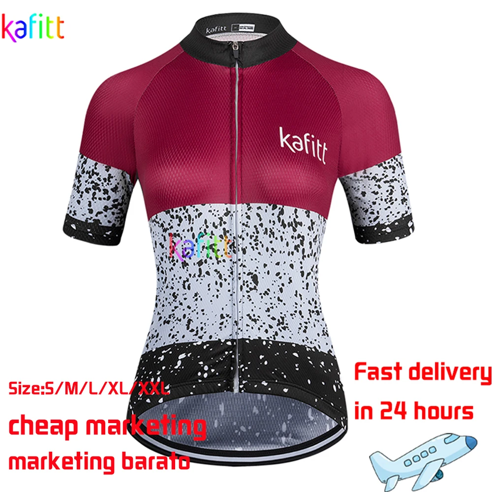 Low Price Kafitt Women's Short Sleeve Jersey Bike Clothing Ropa Ciclismo Road Bicycling Shirt Quick-Drying Uniform Breathable |