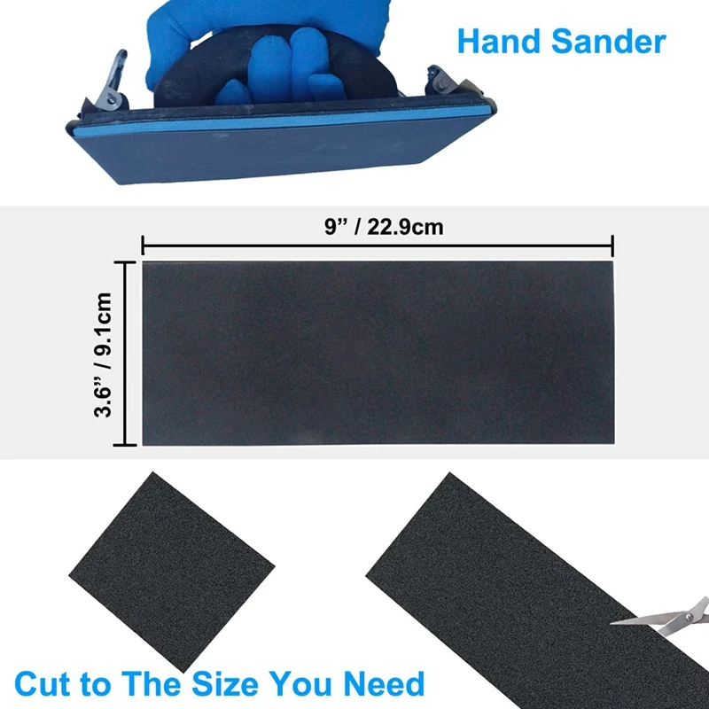 Набор наждачной бумаги 20 шт. в ассортименте для шлифовки дерева металла листы