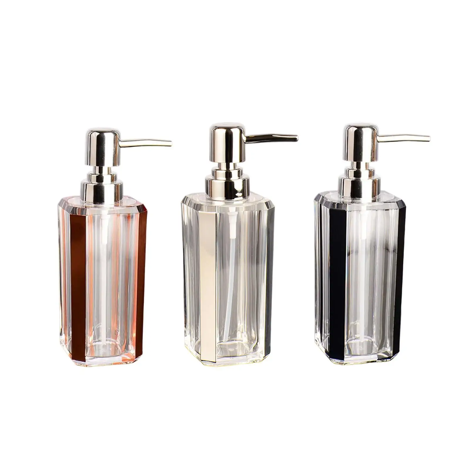 Handsoap Dispenser Acrylic Empty Portable 6oz Reusable Bottl