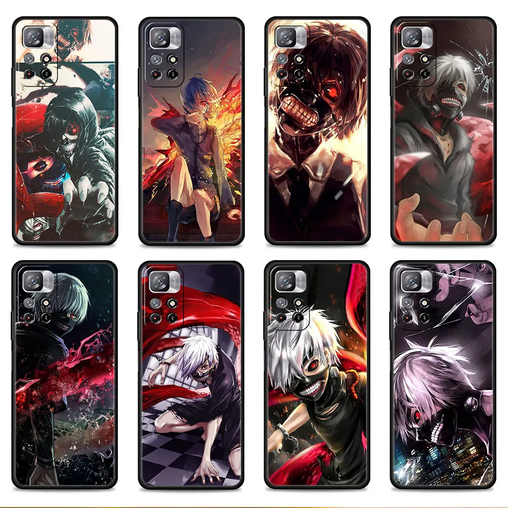 

For Xiaomi Redmi Note K40 8 9T 9 9S 10 11 Pro 7 9C 9A 10C K40S 8T TPU Phone Case Anime Manga tokyo ghouls